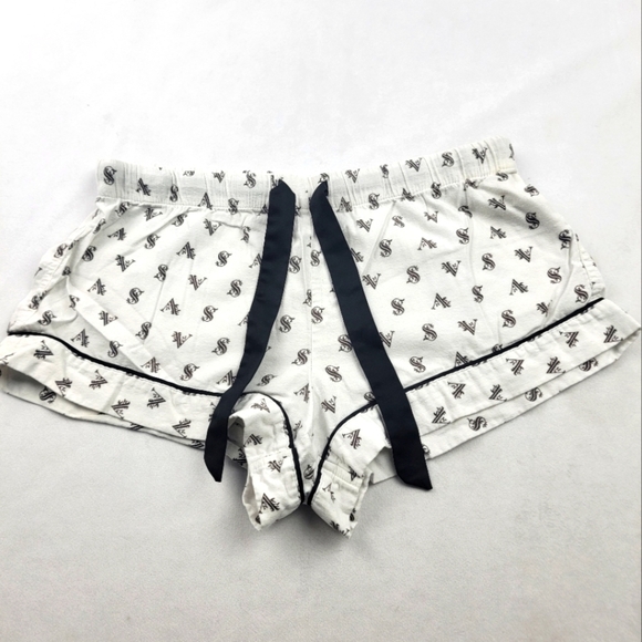 Victoria's Secret flannel drawstring waist sleep lounge shorts - Picture 1 of 4